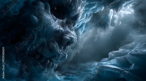 Wallpaper Mural Halloween ice golem in glacier cave Torontodigital.ca