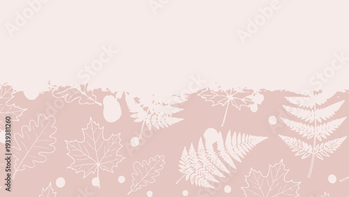 Pink Floral Pattern with Leaves and Flowers.