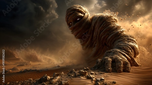 Wallpaper Mural Halloween golem swirls desert action Torontodigital.ca