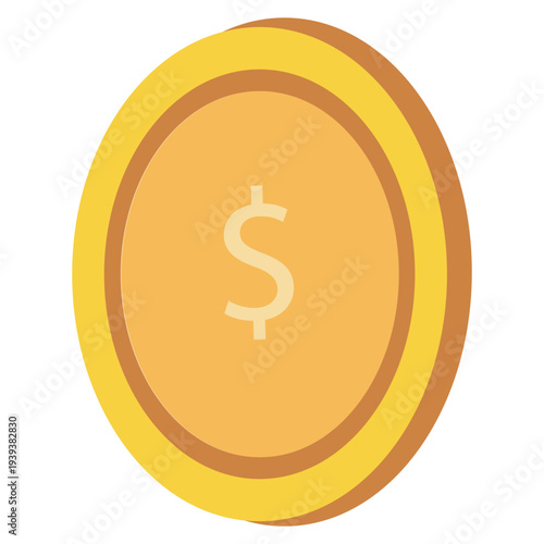 Design vector element economic coint usd dollar world