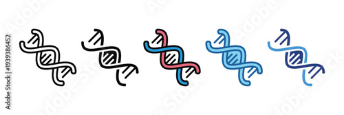 Dna Helix  Icon Element For Design