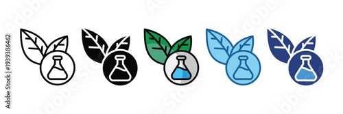 Biological Research  Icon Set Multiple Style Collection