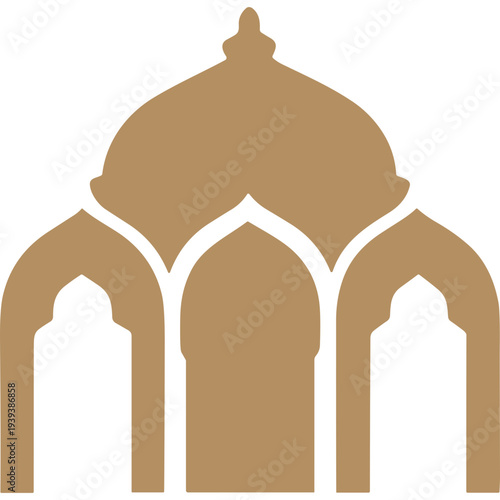 Ancient Architectural Emblem: An architectural icon with an elaborate dome and arched design, embodying a legacy of heritage and culture, standing as a timeless symbol of history.