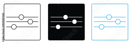 Filter vector icon. Funnel symbol for search, refine, and sorting options eps 10