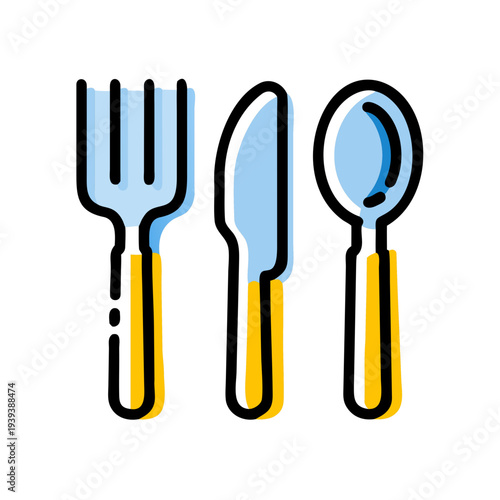 set of kitchen utensils