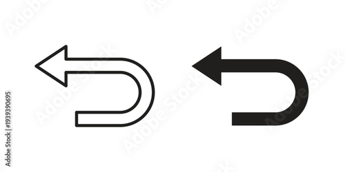 Undo icons for website design and development, app development. EPS10