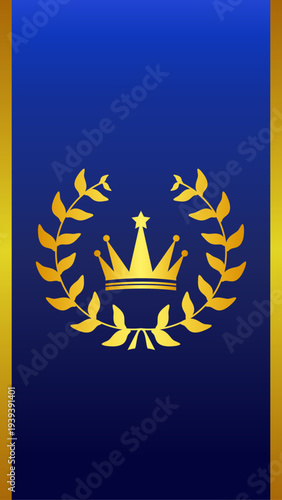 王冠の背景イラスト　