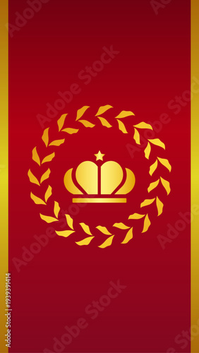 王冠の背景イラスト　