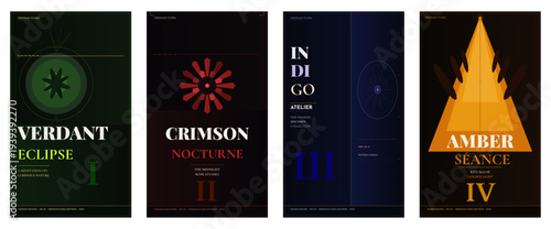 Dark Botanical Magazine Cover, Luxury Flora Editorial, Obsidian Aesthetic Design, Premium Nature Cover Template, Gothic Botanical Branding, Dark Floral Layout