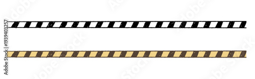 黄色と黒の斜線模様