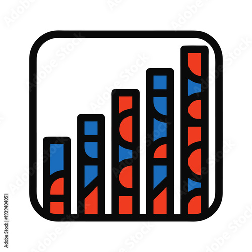Business growth bar chart icon, Financial analytics and data statistics concept data analysis, Growth, Progress, Business metrics