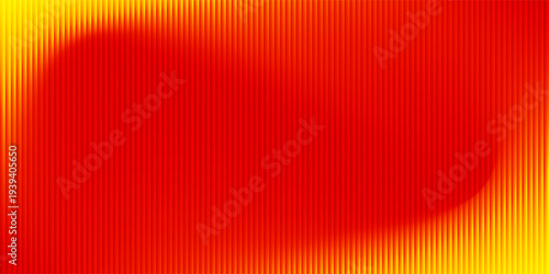 Red orange yellow ribbed glass. Vector ribbed glass texture background. Mesh gradient. acrylic ribbed bath surface. Reeded glass background semitransparent overlay. Bath wall window