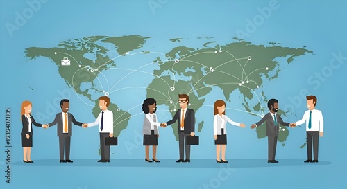 Global Business Team Collaboration