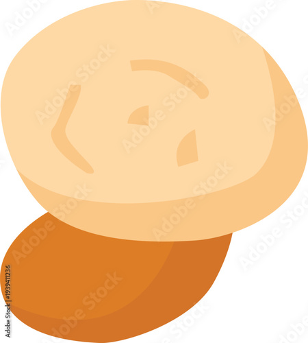 Flat Hand-Drawn Mushroom Illustration