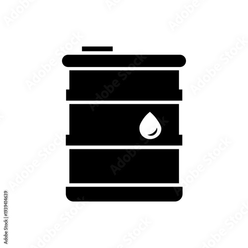Oil barrel vector icon