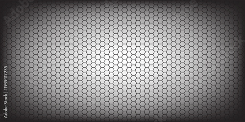 Honeycomb style hexagon pattern in a seamless repeat. Modern geometric orange grid for wallpapers and digital designs.