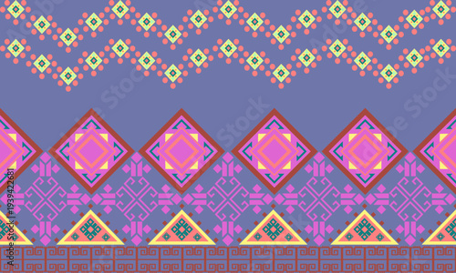 Geometric Ethnic pattern,
Native American tribal fabric, tile, carpet, vector,
illustration design, on background, Pattern fabric pixel, design for background, clothing, decorative, drapery, cloth 