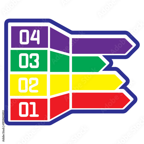 Four-Step Process Infographic