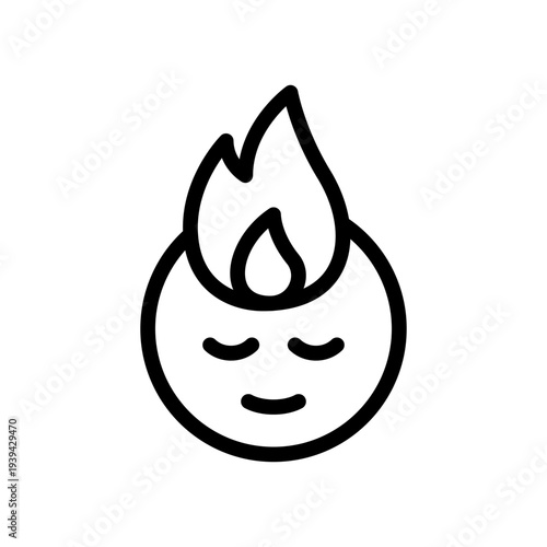 FIRE mindset icon. The Financial Independence, Retire Early Illustration