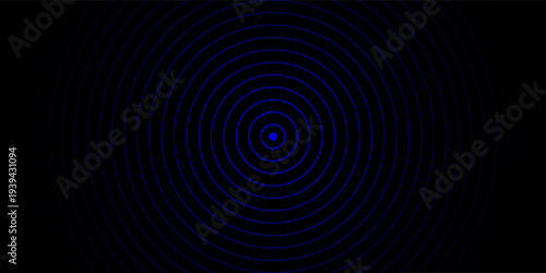 Radio Wave illustration effects on Green Screen background. circle waves in white background.