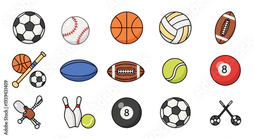 set of sport illustration