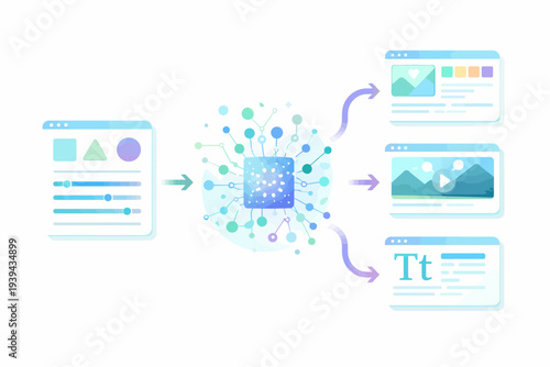 Artificial Intelligence transforms data into visually appealing web elements and content