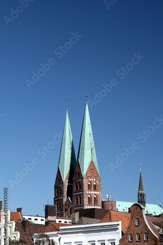 Beautiful Church of St. Mary - Hanseatic City of Lübeck (Luebeck) – Germany