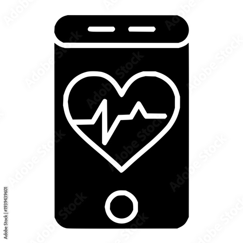 Modern digital solution for personal health tracking and remote monitoring of vital signs on a mobile device, symbolizing wellness technology and healthcare innovation