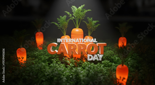International Carrot Day April 4 – Epic 3D Carrot Glow Celebration!