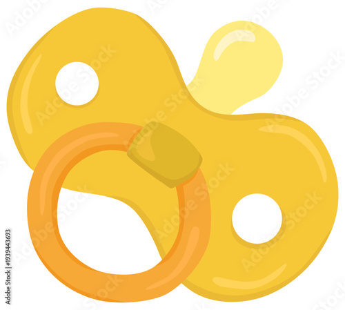 シンプルなおしゃぶりのイラスト ベクター素材