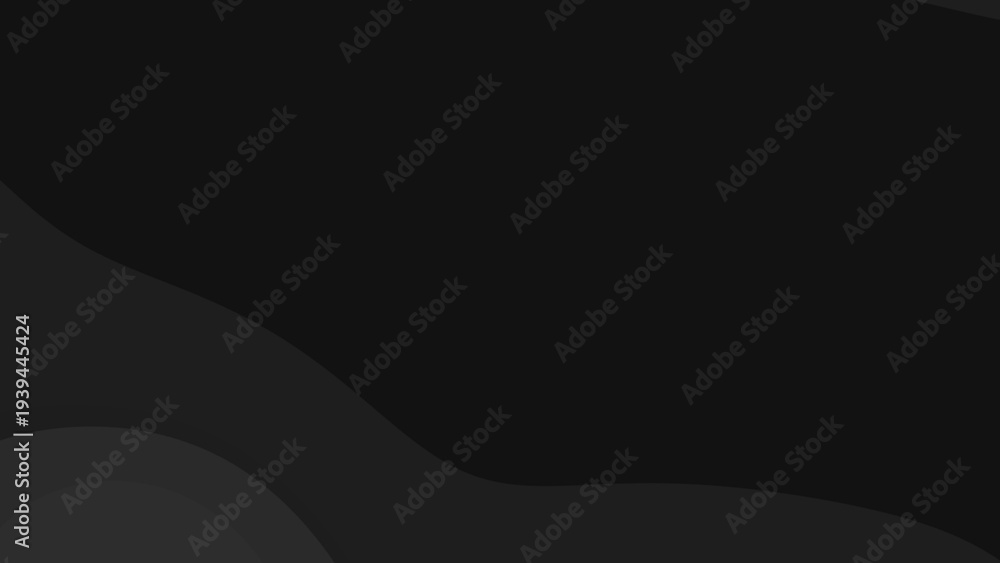 Fototapeta premium Abstract Dark Organic Shapes on Black Background