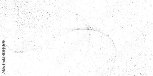 Black Grunge Stipple Dots Texture with Gradient Wave Spray Effect, Abstract Noise Overlay Vector on Transparent Background.