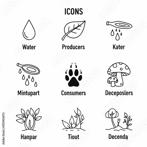 Ecosystem Components Icons