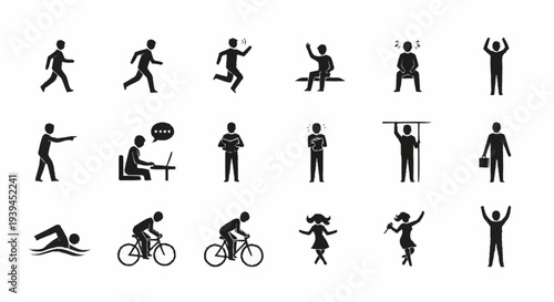 Collection of Various Sport Silhouettes.