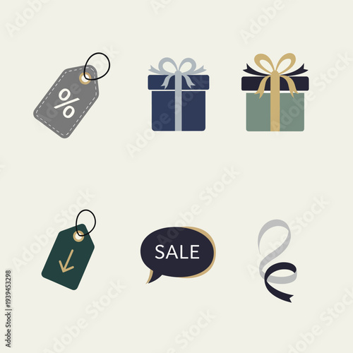 Sale Tag Icons Set