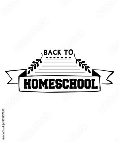 back to homeschool svg