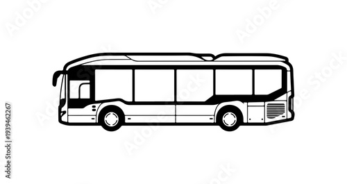 Vector illustration of a city bus