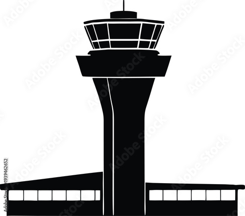 Airport Control Tower, Air Traffic Management Icon