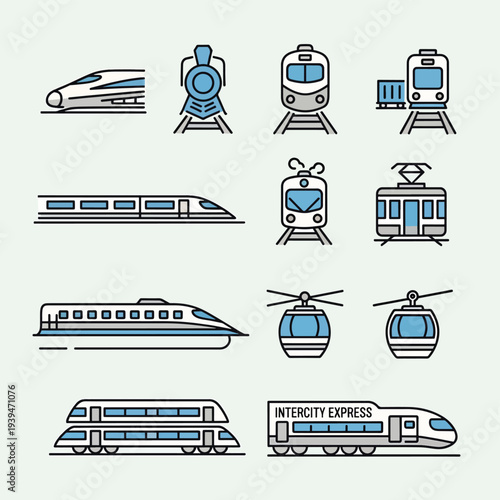 Transportation Icons Set