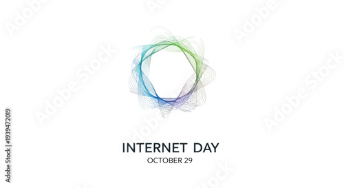 Internet Day Logo Design Concept.