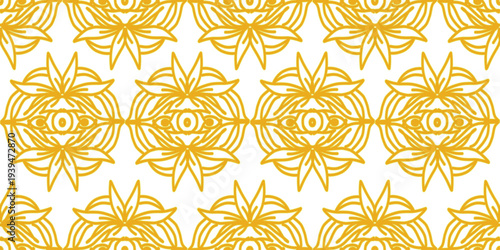 seamless pattern with flower on background ornament design.eps