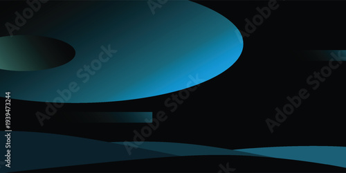 3D Illustration of the Moon with a black background and space for text