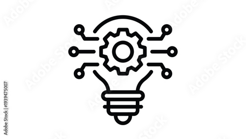 Innovative light bulb symbolizing modern technology and creative thinking