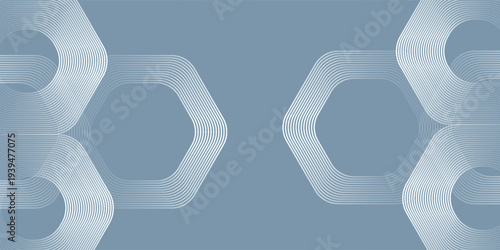 Abstract hexagon lines on gray background. Geometric stripe line art design Abstract hexagon lines on gray background elegant gradient
