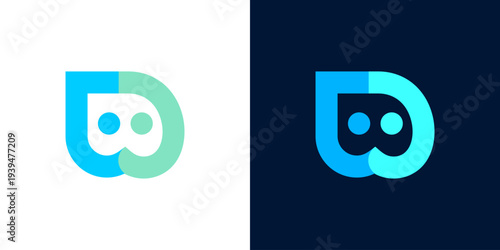 Bot AI icon logo robot assistant virtual