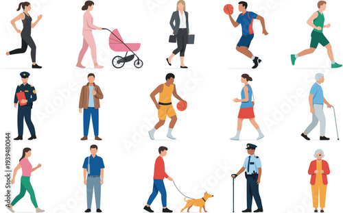 Colorful flat vector icon set of chemistry lab equipment including beakers microscopes test tubes atom models and scientific research tools