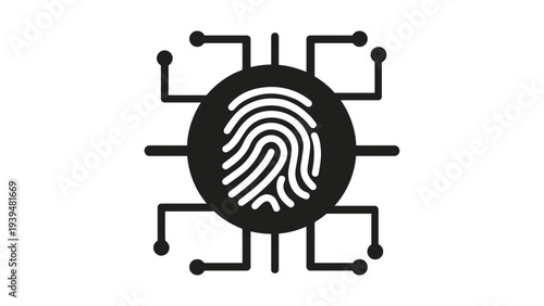 Fingerprint integrated with a network of digital connections and pathways