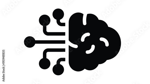 Neural network and brain symbolizing the fusion of artificial intelligence and human cognition