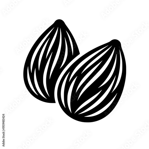 Simple Almonds Illustration