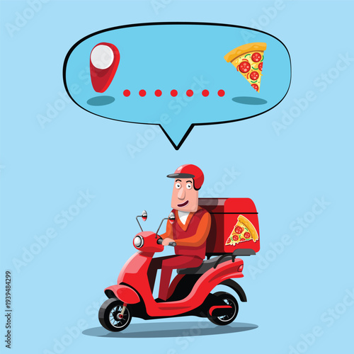 Pizza Delivery in Progress